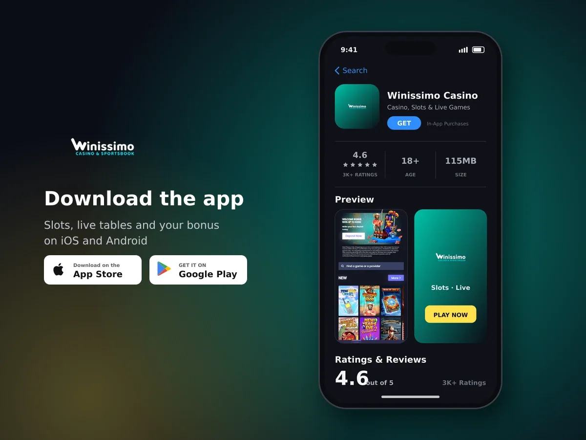 Winissimo Casino app