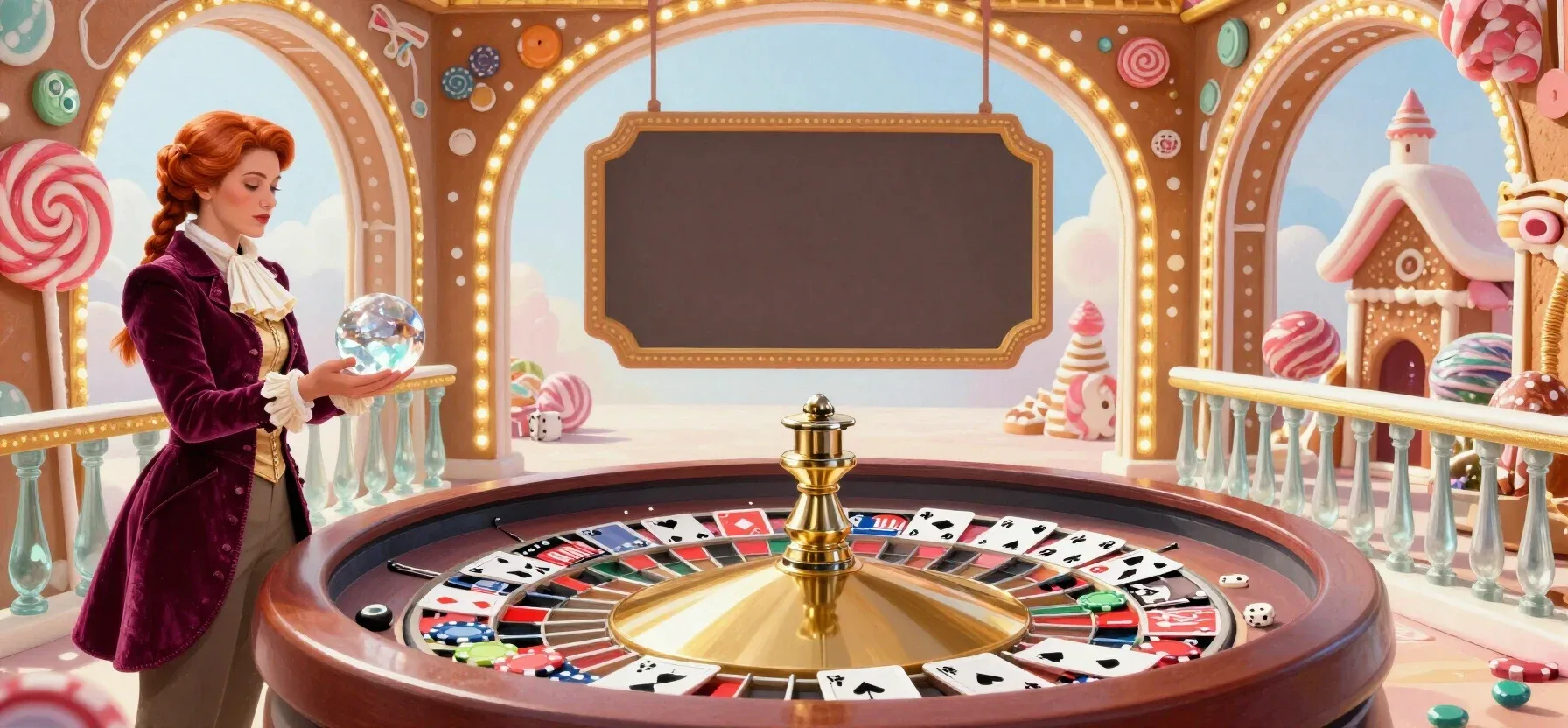 Winissimo Casino live casino table with roulette, cards and dice